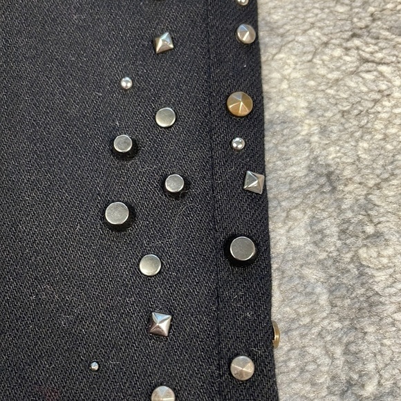 NWT AG Adriano Goldschmied Studded Isabelle High Rise Straight Leg Crop Jeans 26 - Picture 11 of 16